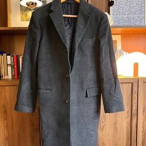 J. Crew Charcoal Italian Wool Coat